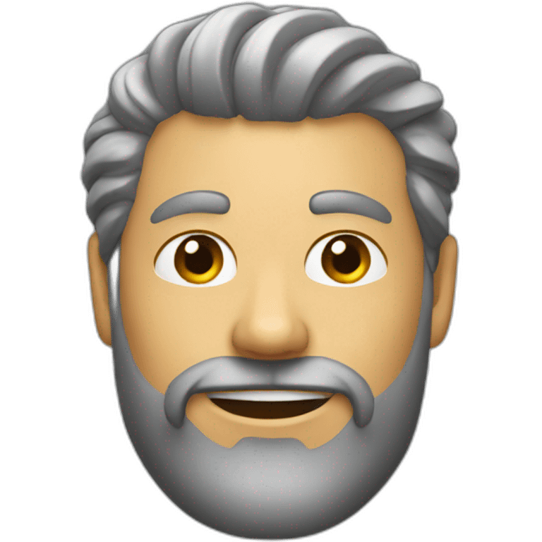 man's hair styling with wax emoji