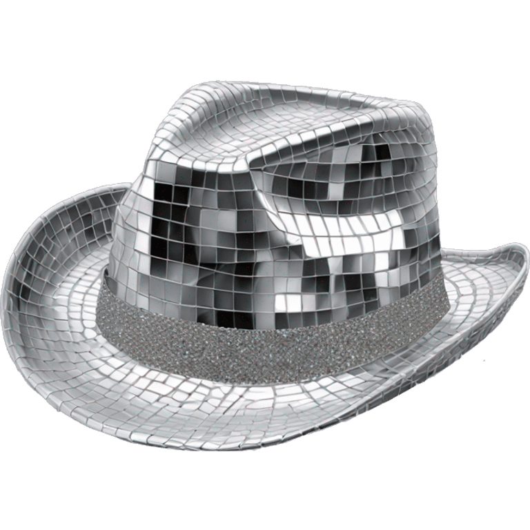 Disco ball cowboy hat emoji