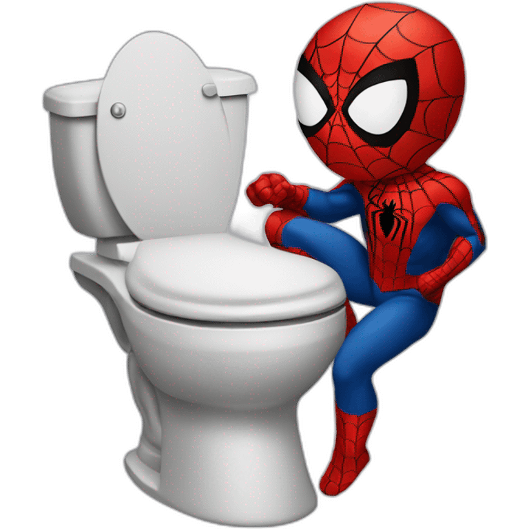 spiderman-taking-a-poop emoji