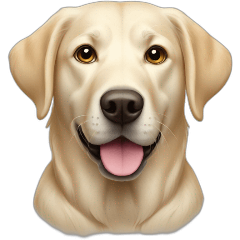 White labrador golden-retriever mix emoji