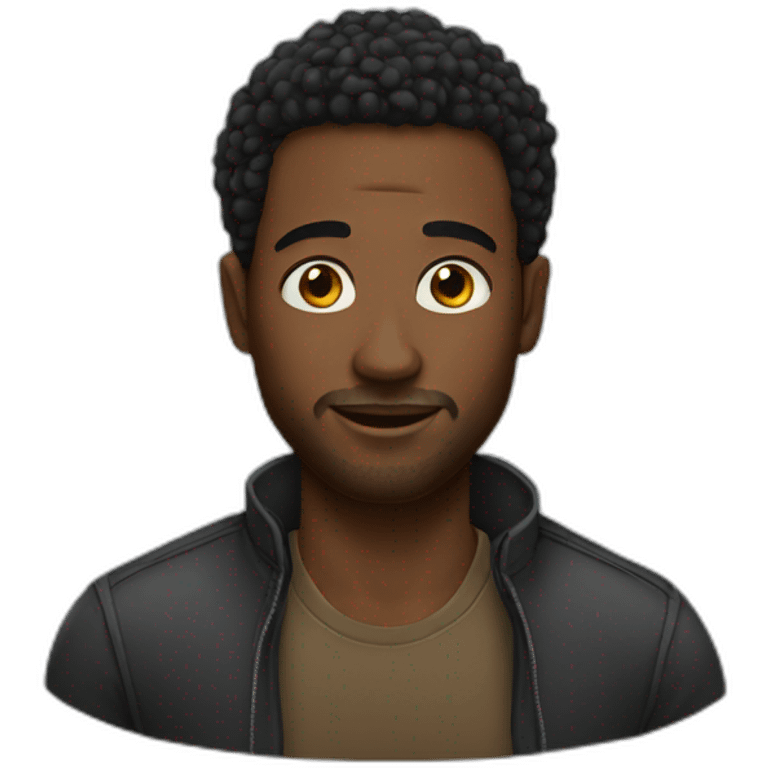 black men clever emoji