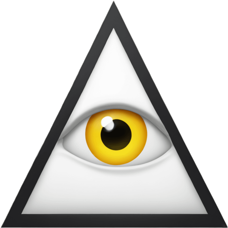 Triangle with eye in the middle emoji