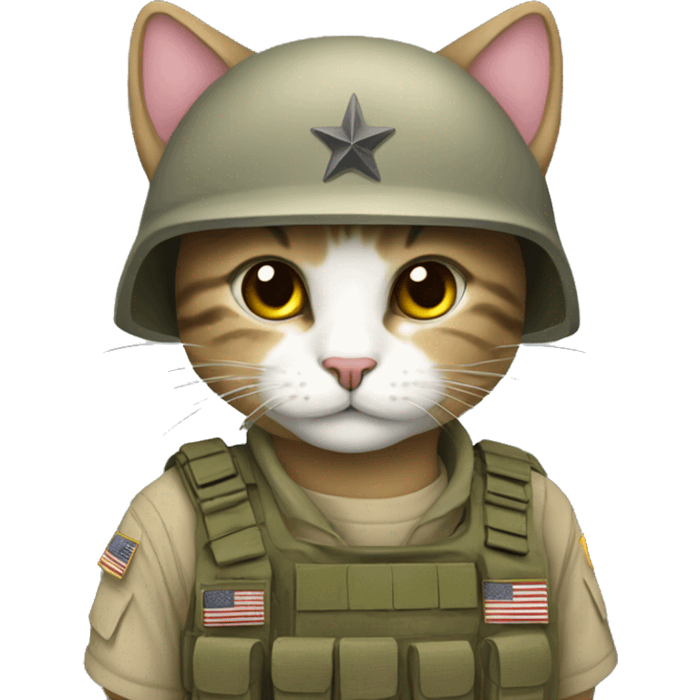 army kitty emoji