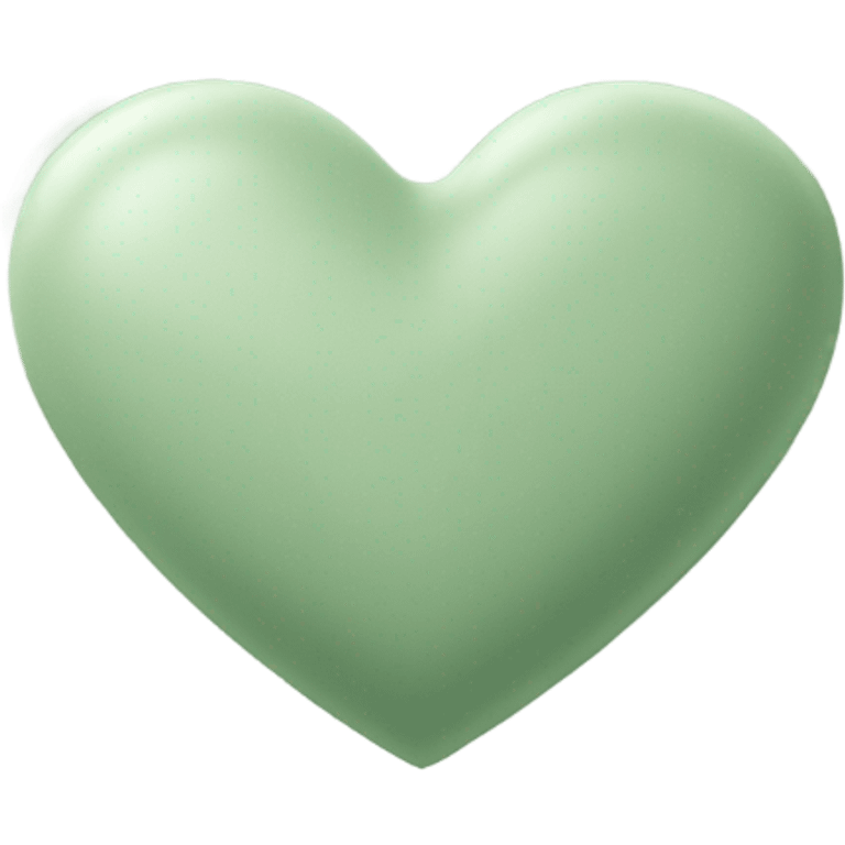 Sage green heart emoji