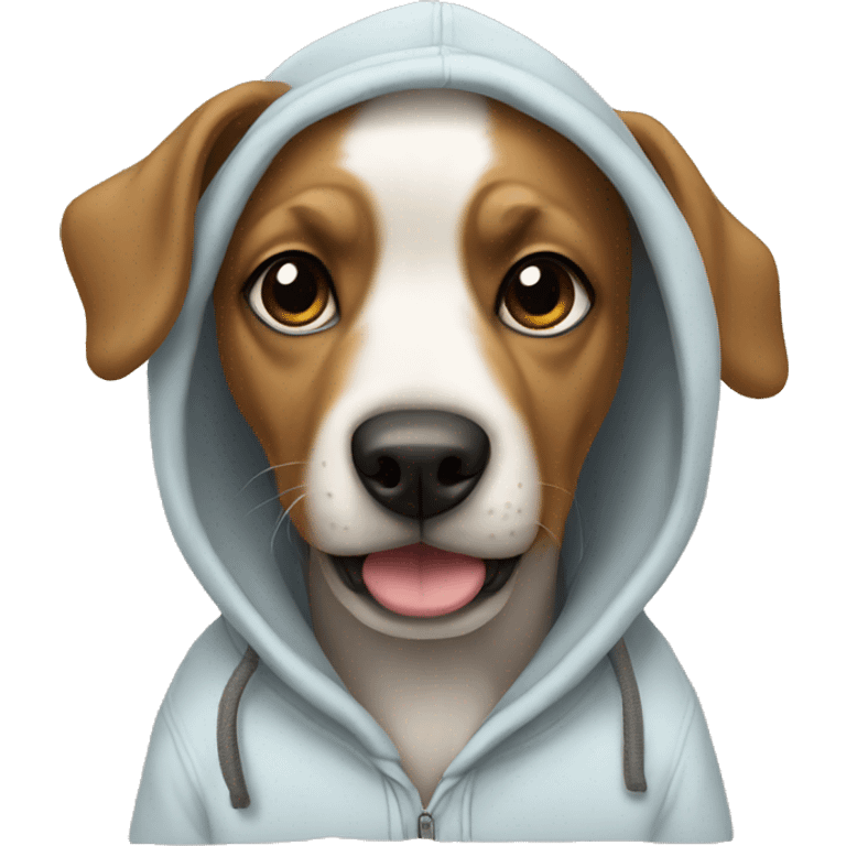 Dog and hoodie emoji