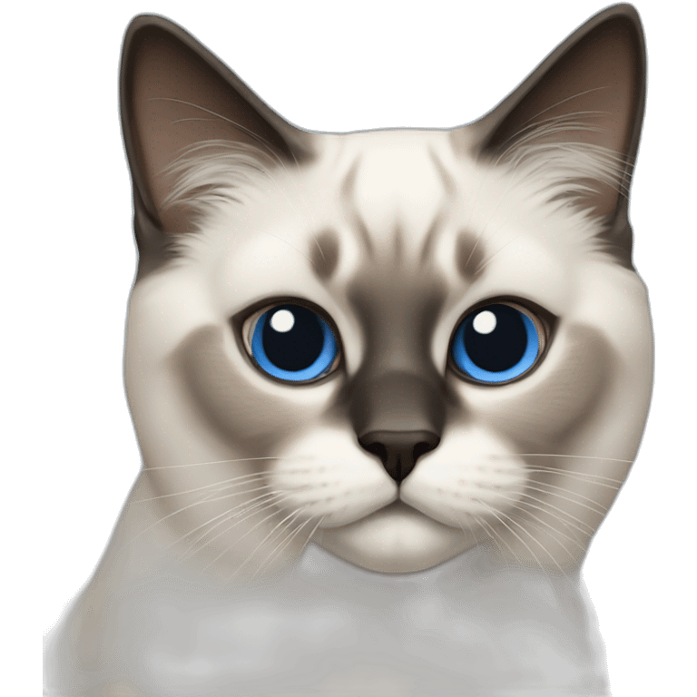 Birman cat bluepoint emoji