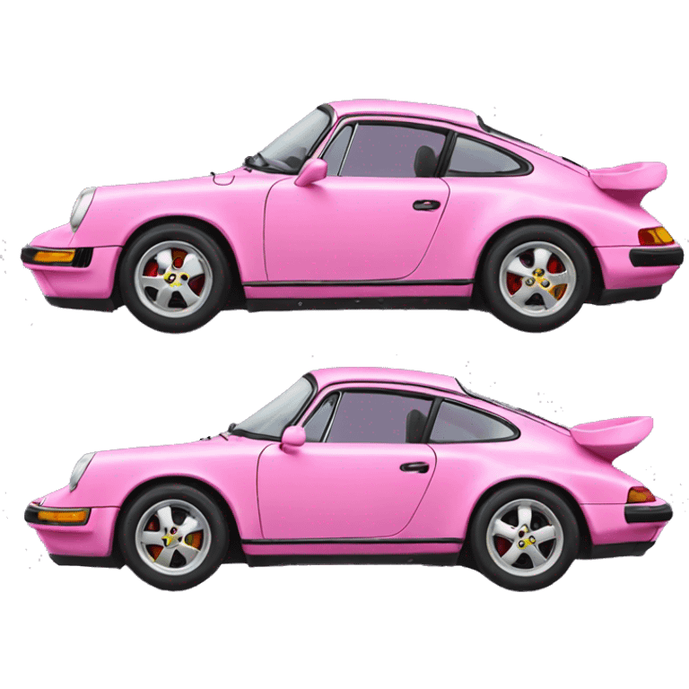 Pink Porsche emoji