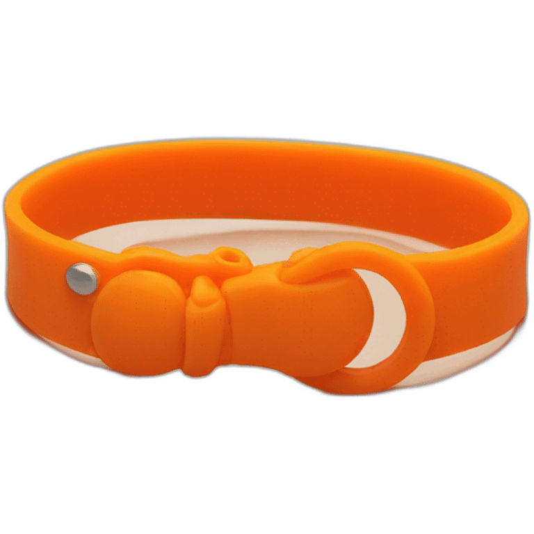 Orange Rubber Bracelet emoji