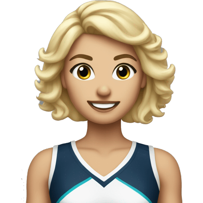 Dirty blonde cheerleader  emoji