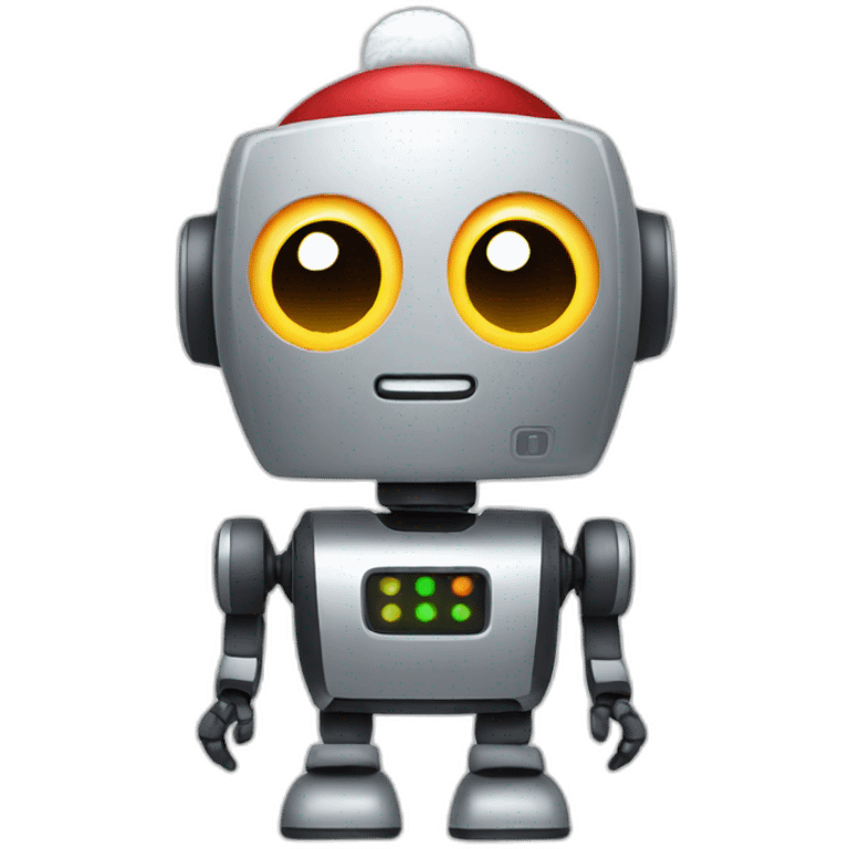 Christmas robot emoji