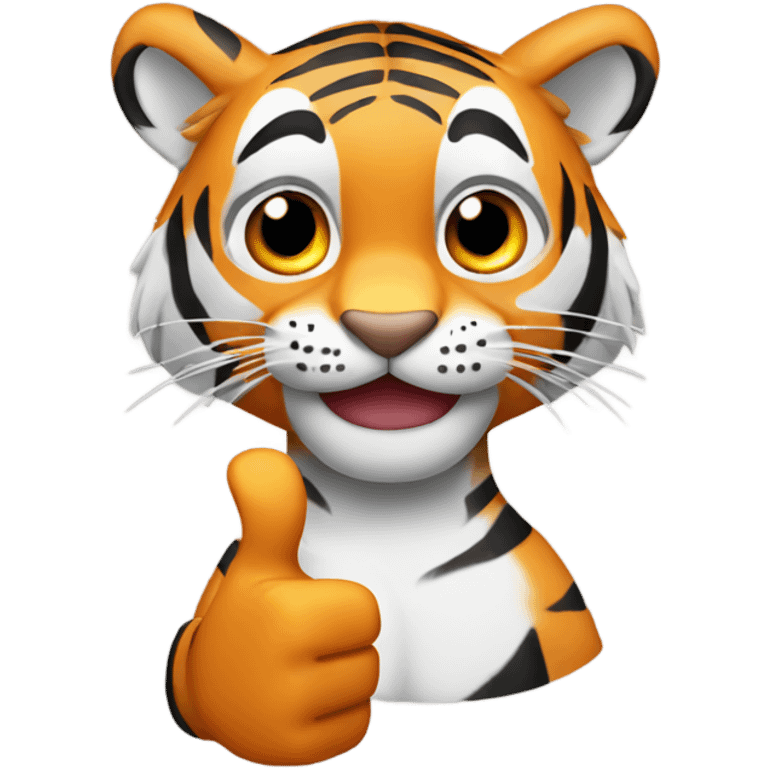 Tiger thumbs up emoji