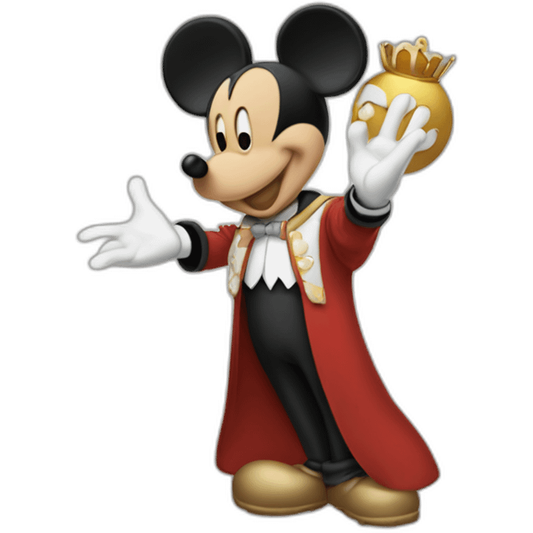 Mickey qui fait un doigt d'honneur emoji