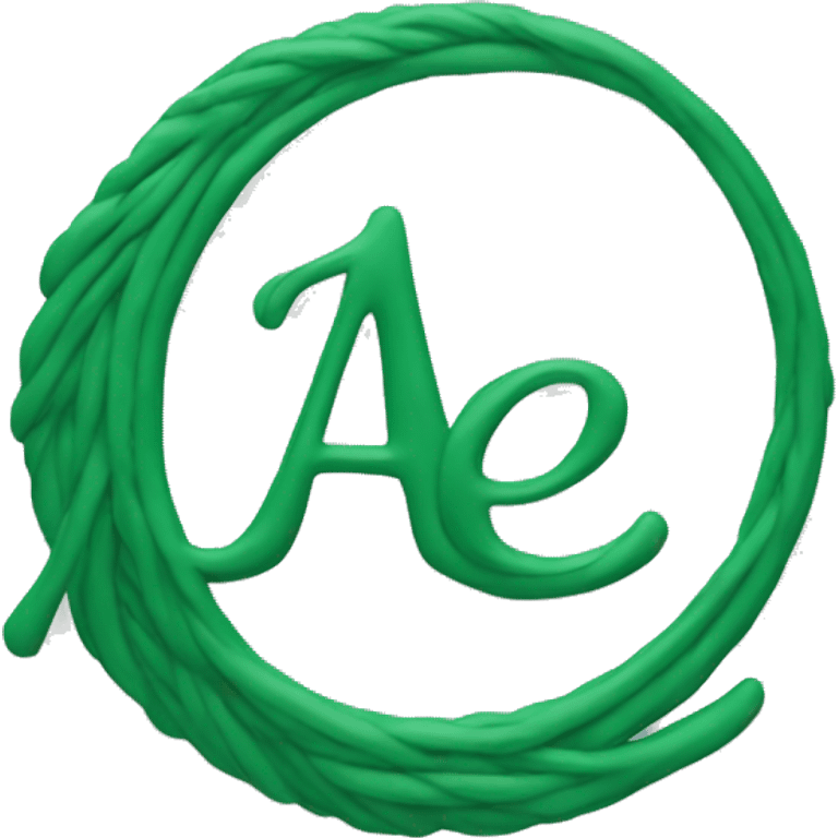 Aerie logo green cursive  emoji