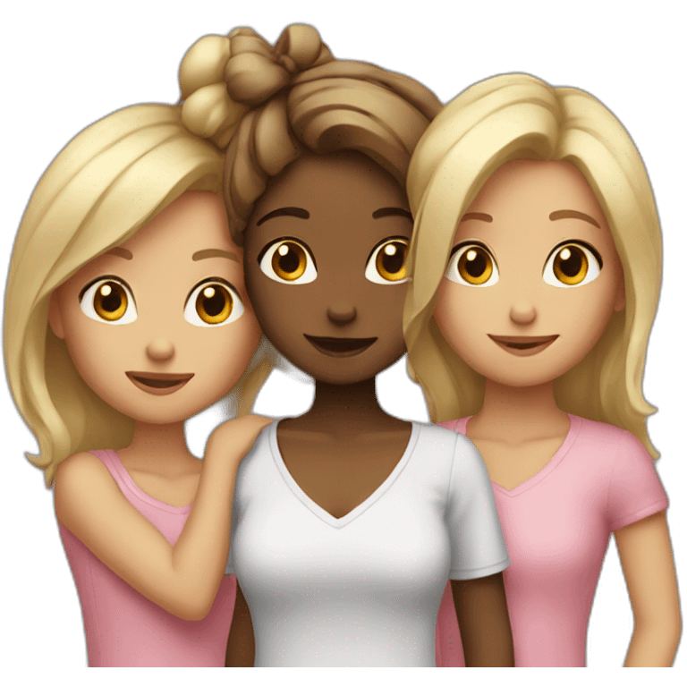 3 girls together emoji