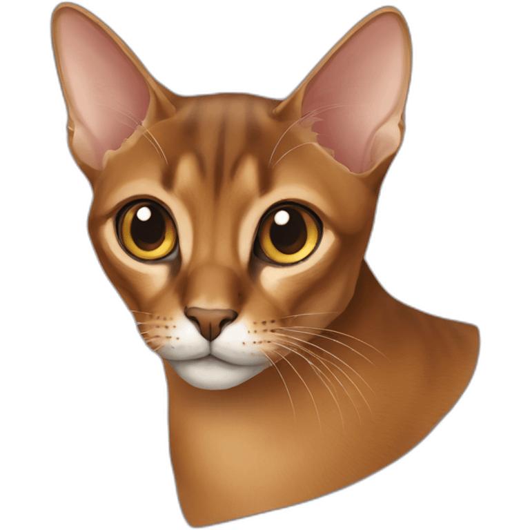 Abyssinian cat emoji