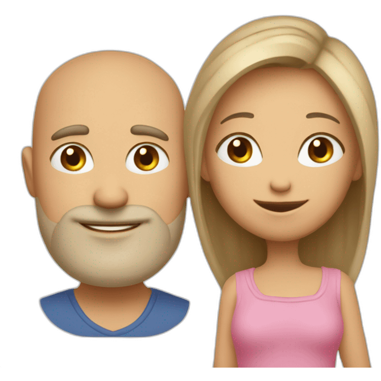 Famille papa maman 2 fille 1 garçon emoji