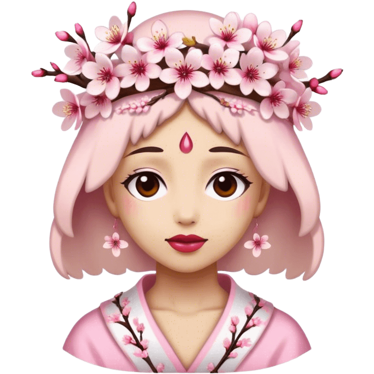 Cherry Blossom-Headdress emoji