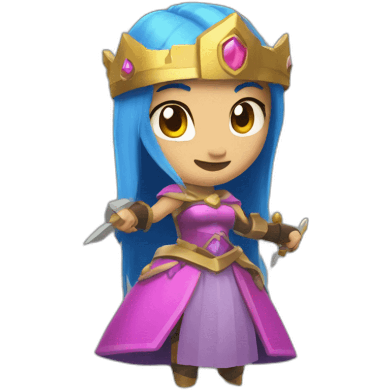 Clash Royale princess emoji