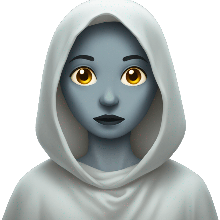 Haunting ghostly woman emoji