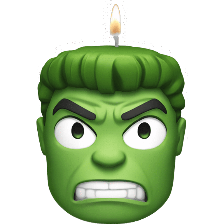 Marvel Hulk candle emoji