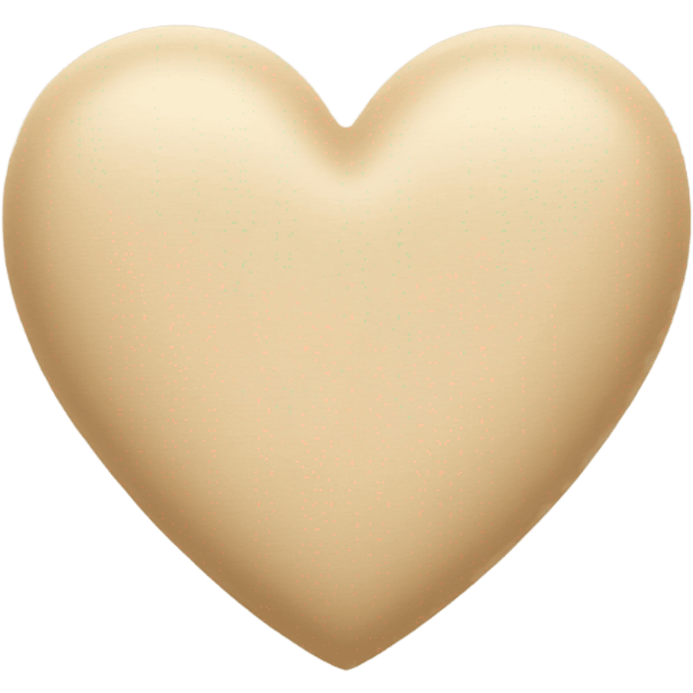 Beige heart emoji