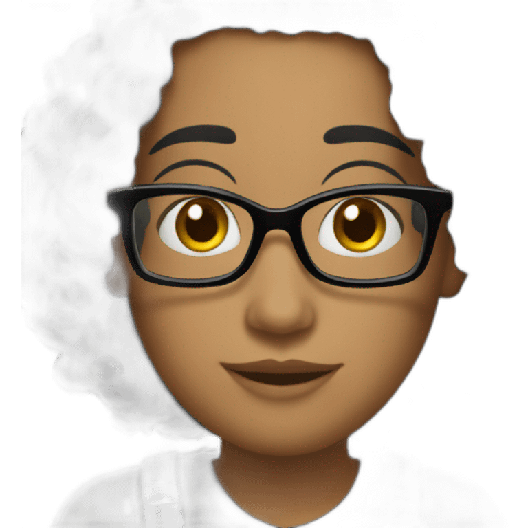 planner-blackhair-glasses emoji