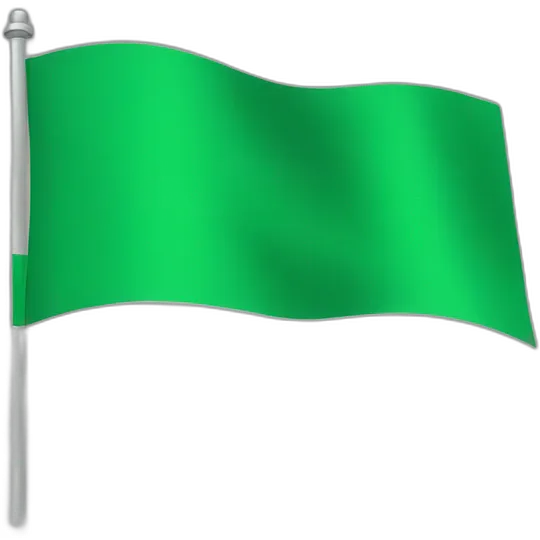 Green flag emoji