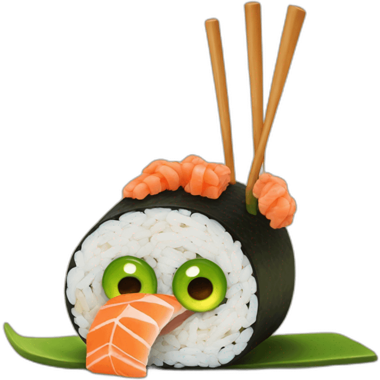 bug-eat-sushi emoji