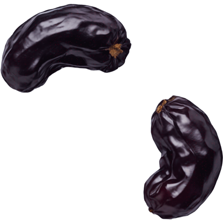 two dried prune emoji