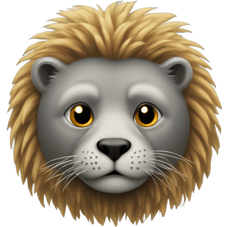 seal with a lion's mane emoji