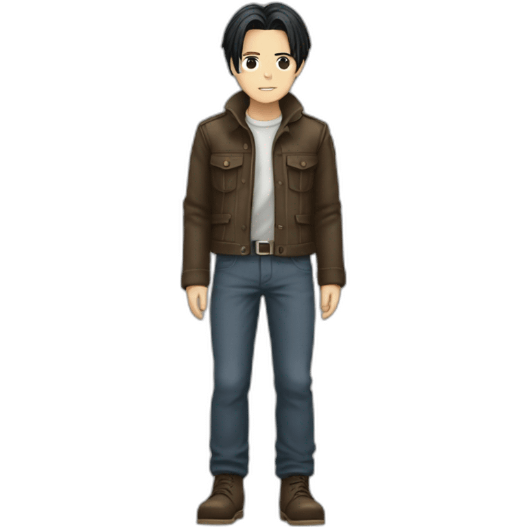 Levi Ackerman full body fly emoji