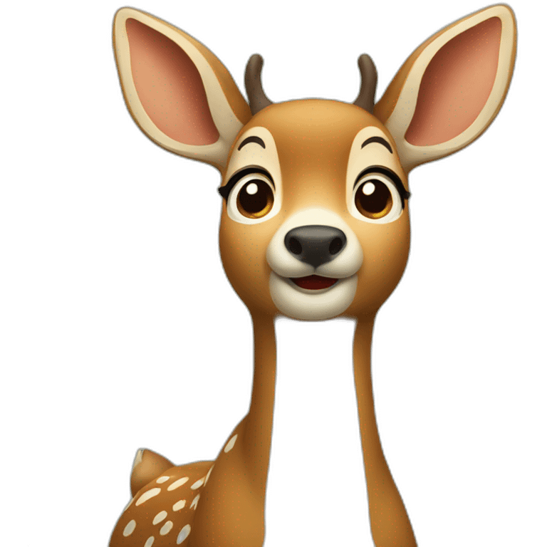 surprised deer emoji