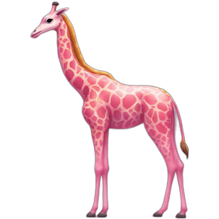 Flamingogiraffe perfection  emoji