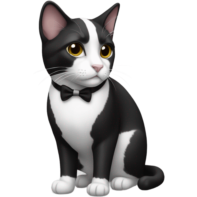 Tuxedo cat emoji