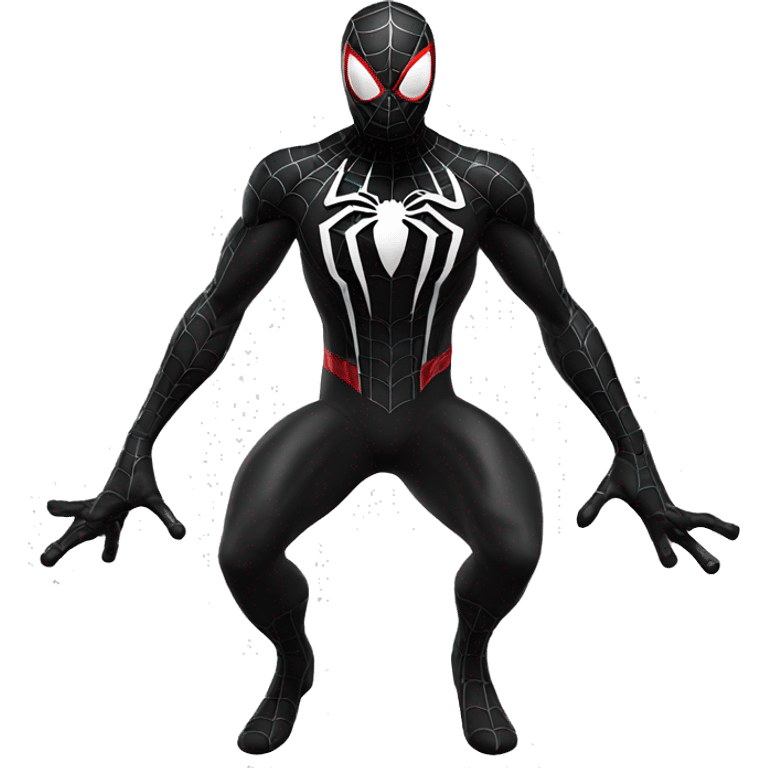 Spider man black emoji