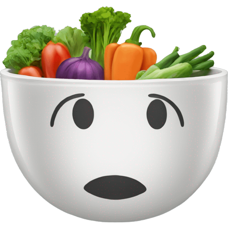 Bowl with vegetables  emoji