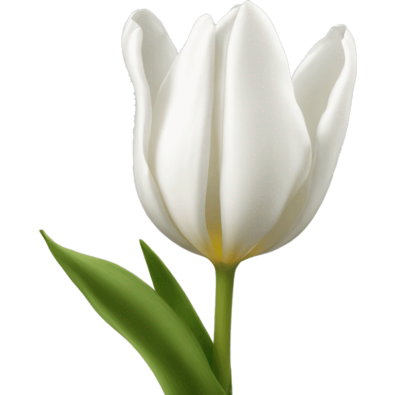 one white tulip emoji