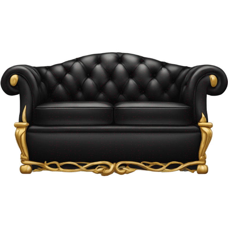 Black luxury couch emoji