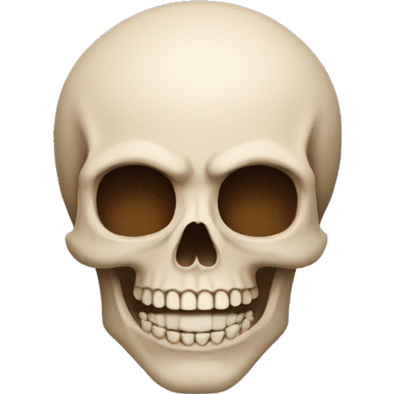 create an emoji with a skull and make him smirk emoji