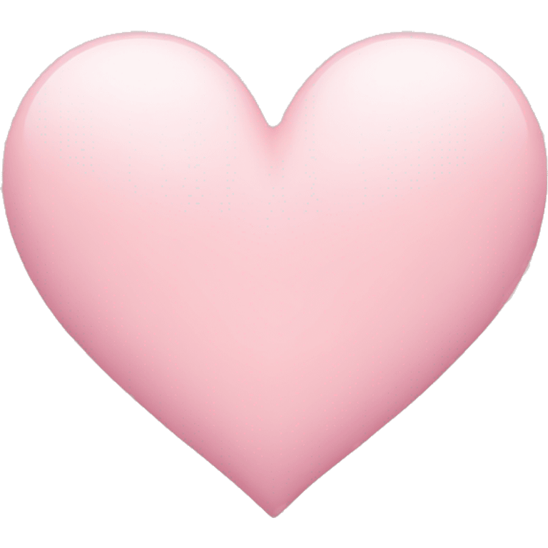 Soft pink heart emoji