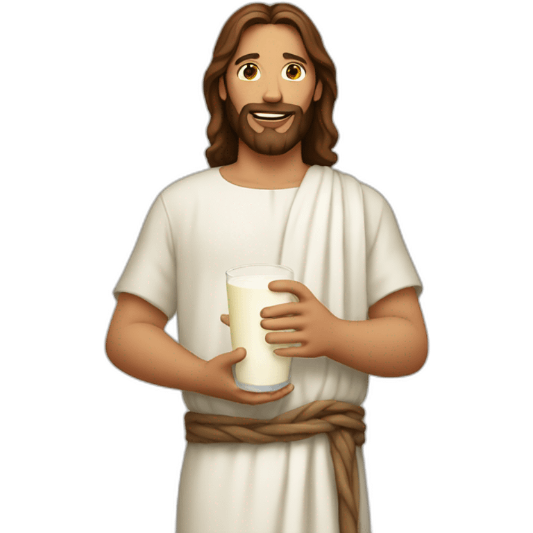 jesus holding milk emoji