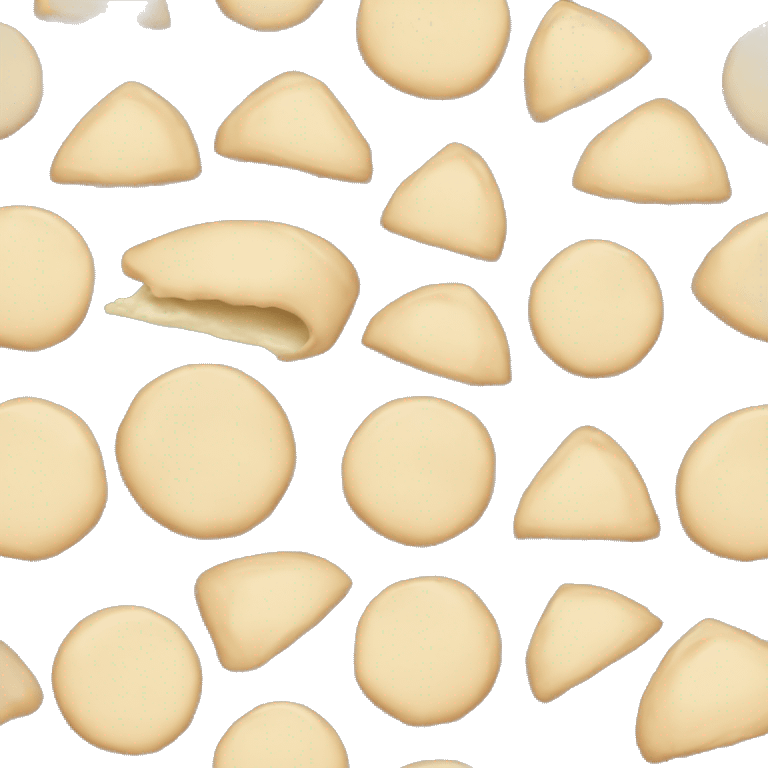 pizza dough with no face emoji