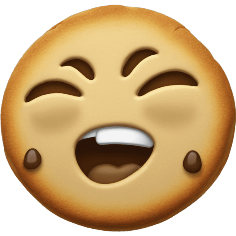 Crying Laughing cookie emoji