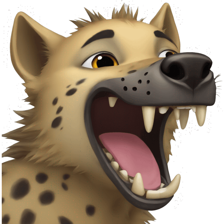 Hyena laugh emoji