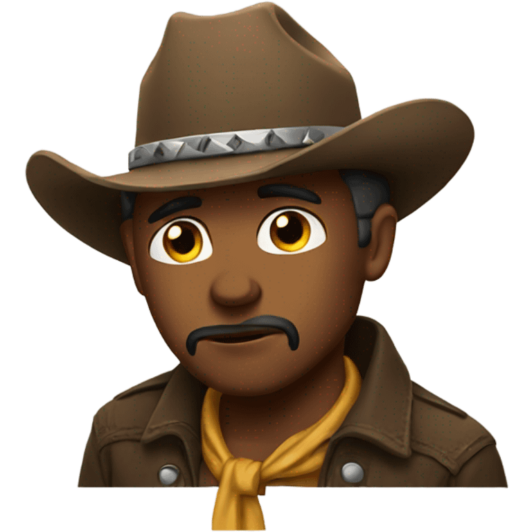 Sad cowboy emoji