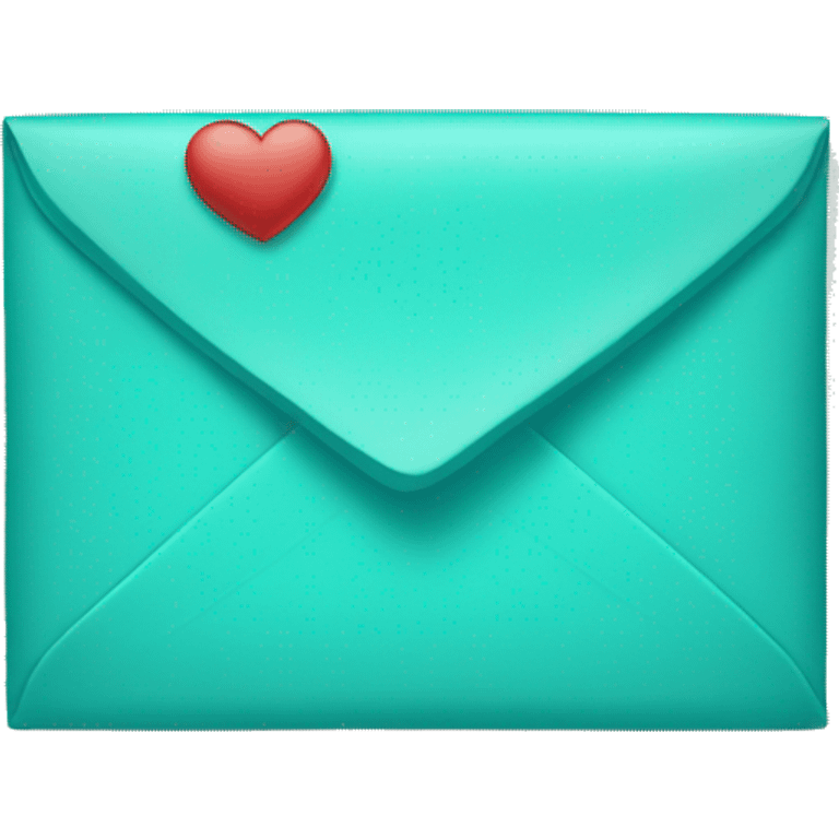 Turquoise Love Letter emoji