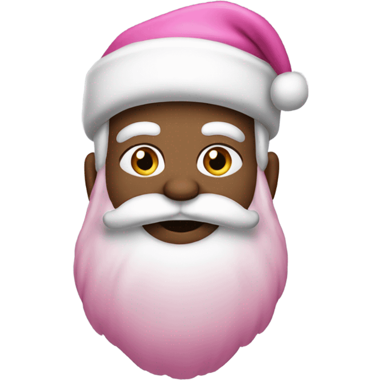 Pink Santa claus emoji