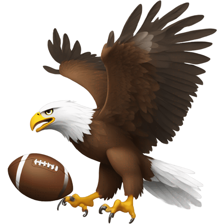 Eagle holding football emoji