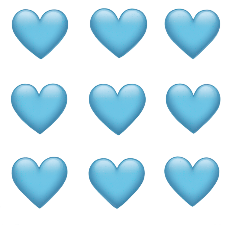 Light blue heart emoji