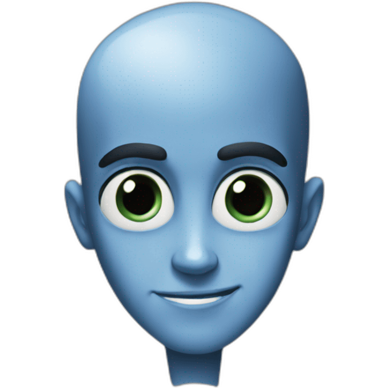 Megamind with big forehead  emoji